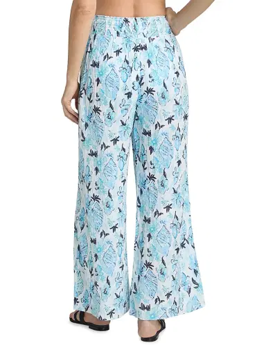 Lilly Pulitzer Women's Enzo Seahsell Coverup Pants - White Multi - Size XL | Thumbnail 5 Lilly Pulitzer Women's Enzo Seahsell Coverup Pants - White Multi - Size XL | Thumbnail 5
