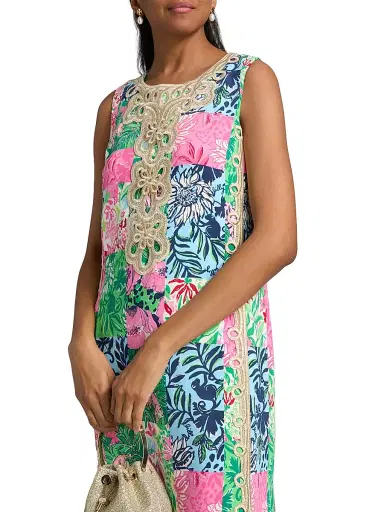 Lilly Pulitzer Women's Edita Patchwork Print Maxi Dress - Multi Party Punch Patch - Size 16 | Thumbnail 6 Lilly Pulitzer Women's Edita Patchwork Print Maxi Dress - Multi Party Punch Patch - Size 16 | Thumbnail 6