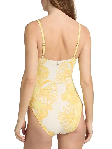 Lilly Pulitzer Women's Clode Golden Glow Juicy Story One-Piece Swimsuit - Golden Glow Multi - Size 12 | Thumbnail 4 Lilly Pulitzer Women's Clode Golden Glow Juicy Story One-Piece Swimsuit - Golden Glow Multi - Size 12 | Thumbnail 4