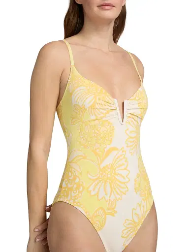 Lilly Pulitzer Women's Clode Golden Glow Juicy Story One-Piece Swimsuit - Golden Glow Multi - Size 12 | Thumbnail 5 Lilly Pulitzer Women's Clode Golden Glow Juicy Story One-Piece Swimsuit - Golden Glow Multi - Size 12 | Thumbnail 5