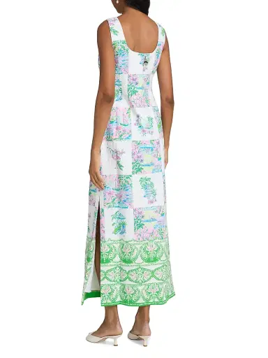 Lilly Pulitzer Women's Dee Patch Print Maxi Dress - Multi Sunny Dee Patch - Size 16 | Thumbnail 5 Lilly Pulitzer Women's Dee Patch Print Maxi Dress - Multi Sunny Dee Patch - Size 16 | Thumbnail 5
