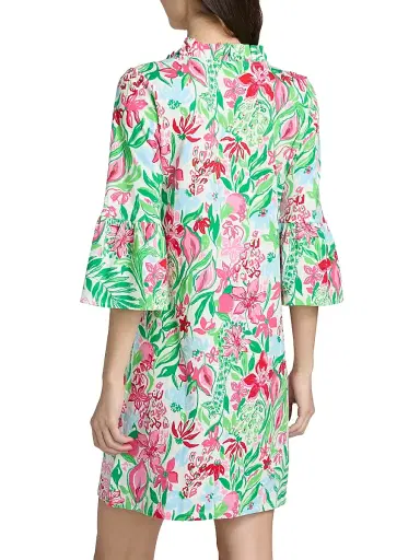 Lilly Pulitzer Women's Hayes Glowinig Gardens Minidress - Multi Glowing Gardens - Size Large | Thumbnail 5 Lilly Pulitzer Women's Hayes Glowinig Gardens Minidress - Multi Glowing Gardens - Size Large | Thumbnail 5