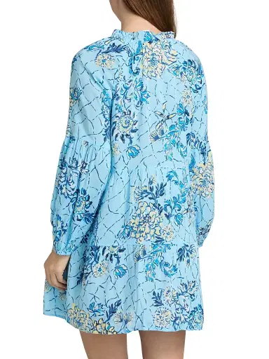 Lilly Pulitzer Women's Davian Bellevue Breakers Beach Cover-Up - Blue Multi - Size Large | Thumbnail 4 Lilly Pulitzer Women's Davian Bellevue Breakers Beach Cover-Up - Blue Multi - Size Large | Thumbnail 4