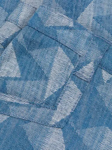 Ramy Brook Women's Leo Geometric Wide-Leg Jeans - Geo Denim | Thumbnail 7 Ramy Brook Women's Leo Geometric Wide-Leg Jeans - Geo Denim | Thumbnail 7
