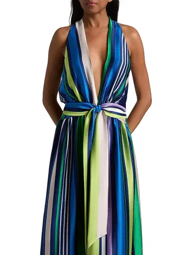 Ramy Brook Women's Kamil Striped Maxi Dress - Ultramarine Stripe | Thumbnail 6 Ramy Brook Women's Kamil Striped Maxi Dress - Ultramarine Stripe | Thumbnail 6