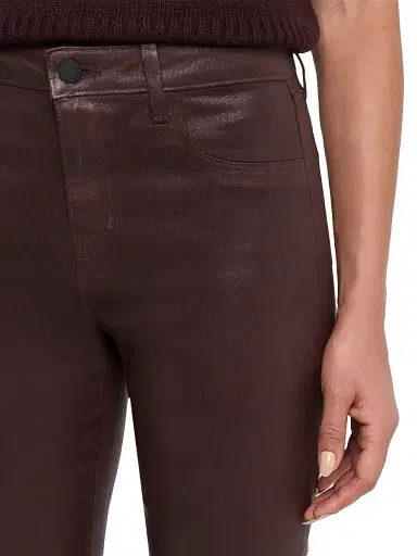 L'AGENCE Women's Selma Coated Boot-Cut Jeans - Dark Brown | Thumbnail 5 L'AGENCE Women's Selma Coated Boot-Cut Jeans - Dark Brown | Thumbnail 5