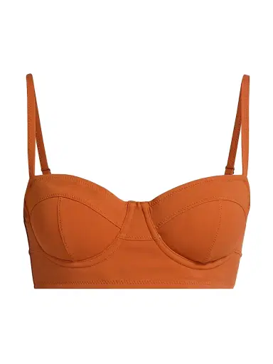 Ulla Johnson Women's Zahara Bra-Cup Bikini Top - Sienna | Thumbnail 1 Ulla Johnson Women's Zahara Bra-Cup Bikini Top - Sienna | Thumbnail 1