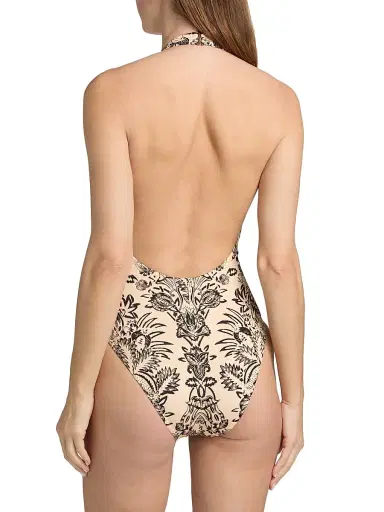 Ulla Johnson Women's Milos Floral O-Ring One-Piece Swimsuit | Thumbnail 4 Ulla Johnson Women's Milos Floral O-Ring One-Piece Swimsuit | Thumbnail 4