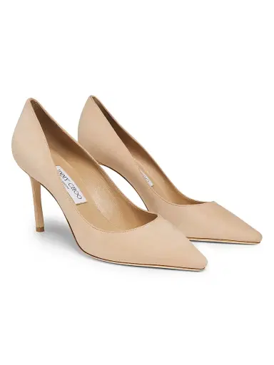 Jimmy Choo Women's Romy 85MM Suede Pumps - Chai | Thumbnail 2 Jimmy Choo Women's Romy 85MM Suede Pumps - Chai | Thumbnail 2