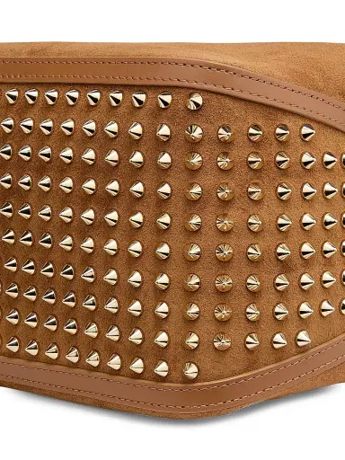 Christian Louboutin Women's Funky Dopp Suede Pouch Bag - Black Gold | Thumbnail 12 Christian Louboutin Women's Funky Dopp Suede Pouch Bag - Black Gold | Thumbnail 12
