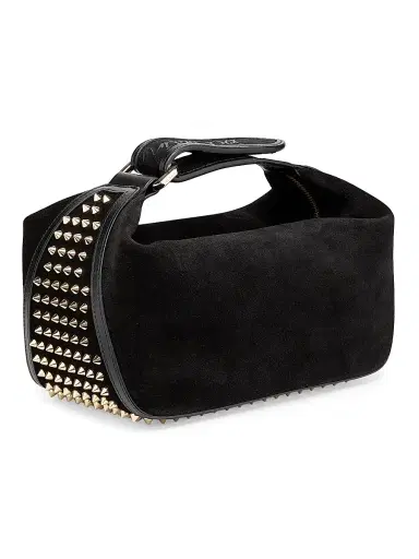 Christian Louboutin Women's Funky Dopp Suede Pouch Bag - Black Gold | Thumbnail 3 Christian Louboutin Women's Funky Dopp Suede Pouch Bag - Black Gold | Thumbnail 3