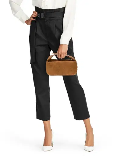 Christian Louboutin Women's Funky Dopp Suede Pouch Bag - Black Gold | Thumbnail 8 Christian Louboutin Women's Funky Dopp Suede Pouch Bag - Black Gold | Thumbnail 8