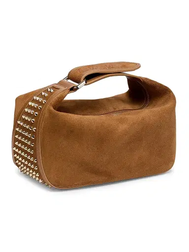 Christian Louboutin Women's Funky Dopp Suede Pouch Bag - Black Gold | Thumbnail 9 Christian Louboutin Women's Funky Dopp Suede Pouch Bag - Black Gold | Thumbnail 9