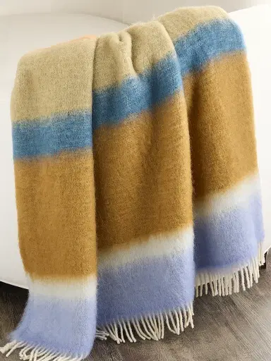 Mantas Ezcaray Matisse Mohair-Merino Wool Throw Blanket | Thumbnail 2 Mantas Ezcaray Matisse Mohair-Merino Wool Throw Blanket | Thumbnail 2
