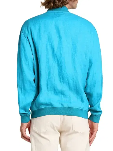 Kiton Men's Pahoa Linen Jacket - Turquoise - Size 50 | Thumbnail 5 Kiton Men's Pahoa Linen Jacket - Turquoise - Size 50 | Thumbnail 5