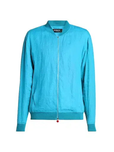 Kiton Men's Pahoa Linen Jacket - Turquoise - Size 50 | Thumbnail 1 Kiton Men's Pahoa Linen Jacket - Turquoise - Size 50 | Thumbnail 1