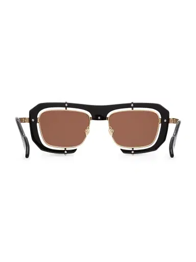 JW Anderson Women's 55MM Solid Lens Geometric Aviator Stainless Steel Sunglasses - Black | Thumbnail 3 JW Anderson Women's 55MM Solid Lens Geometric Aviator Stainless Steel Sunglasses - Black | Thumbnail 3
