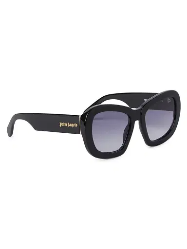 Palm Angels Women's Moon 54MM Round Sunglasses - Black | Thumbnail 1 Palm Angels Women's Moon 54MM Round Sunglasses - Black | Thumbnail 1