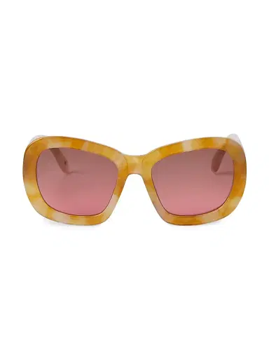 Palm Angels Women's Moon 54MM Round Sunglasses - Beige | Thumbnail 2 Palm Angels Women's Moon 54MM Round Sunglasses - Beige | Thumbnail 2