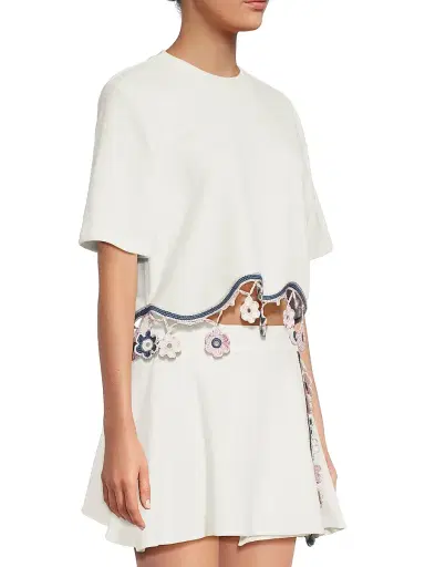 My Beachy Side Women's Peony Crocheted Hem Cover-Up Top - Ivory - Size Large | Thumbnail 4 My Beachy Side Women's Peony Crocheted Hem Cover-Up Top - Ivory - Size Large | Thumbnail 4