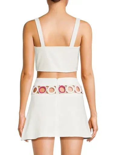 My Beachy Side Women's Palma Cut-Out Cropped Top - Pink - Size Large | Thumbnail 5 My Beachy Side Women's Palma Cut-Out Cropped Top - Pink - Size Large | Thumbnail 5