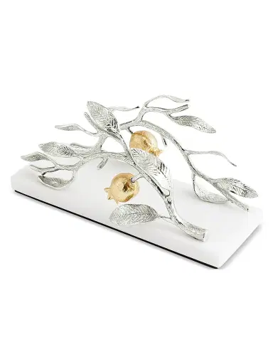 Michael Aram Pomegranate Silvertone & Goldtone Napkin Holder - Grey Yellow | Thumbnail 2 Michael Aram Pomegranate Silvertone & Goldtone Napkin Holder - Grey Yellow | Thumbnail 2