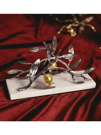 Michael Aram Pomegranate Silvertone & Goldtone Napkin Holder - Grey Yellow | Thumbnail 5 Michael Aram Pomegranate Silvertone & Goldtone Napkin Holder - Grey Yellow | Thumbnail 5