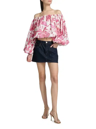Azeeza Women's Margot Floral Poplin Top - Paisley | Thumbnail 2 Azeeza Women's Margot Floral Poplin Top - Paisley | Thumbnail 2