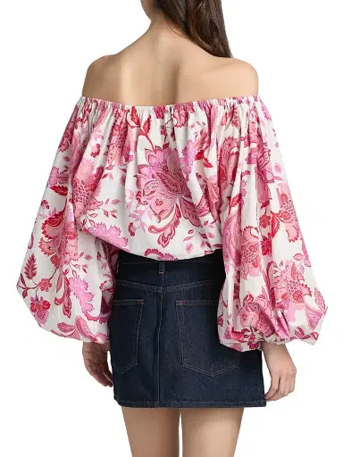Azeeza Women's Margot Floral Poplin Top - Paisley | Thumbnail 5 Azeeza Women's Margot Floral Poplin Top - Paisley | Thumbnail 5