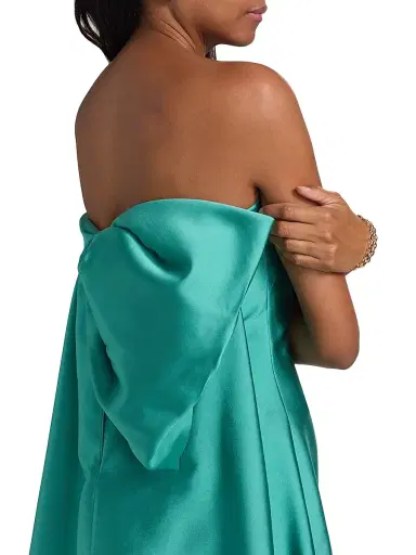 Atelier Prabal Gurung Women's Claudia Bow-Back Strapless Satin Gown | Thumbnail 6 Atelier Prabal Gurung Women's Claudia Bow-Back Strapless Satin Gown | Thumbnail 6