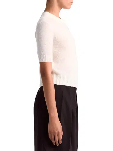Altuzarra Women's Ty Merino Wool-Alpaca Blend Sweater - Ivory - Size XL | Thumbnail 4 Altuzarra Women's Ty Merino Wool-Alpaca Blend Sweater - Ivory - Size XL | Thumbnail 4