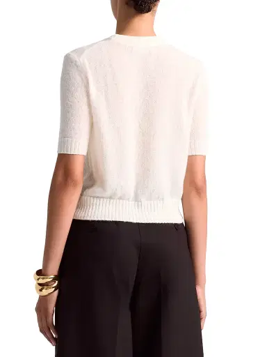 Altuzarra Women's Ty Merino Wool-Alpaca Blend Sweater - Ivory - Size XL | Thumbnail 5 Altuzarra Women's Ty Merino Wool-Alpaca Blend Sweater - Ivory - Size XL | Thumbnail 5