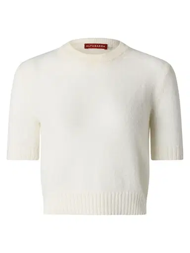 Altuzarra Women's Ty Merino Wool-Alpaca Blend Sweater - Ivory - Size XL | Thumbnail 1 Altuzarra Women's Ty Merino Wool-Alpaca Blend Sweater - Ivory - Size XL | Thumbnail 1