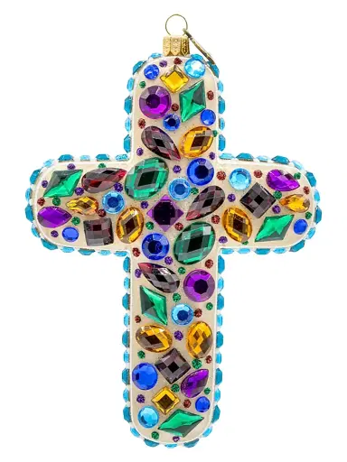 Jay Strongwater Bejeweled Cross Ornament | Thumbnail 1 Jay Strongwater Bejeweled Cross Ornament | Thumbnail 1