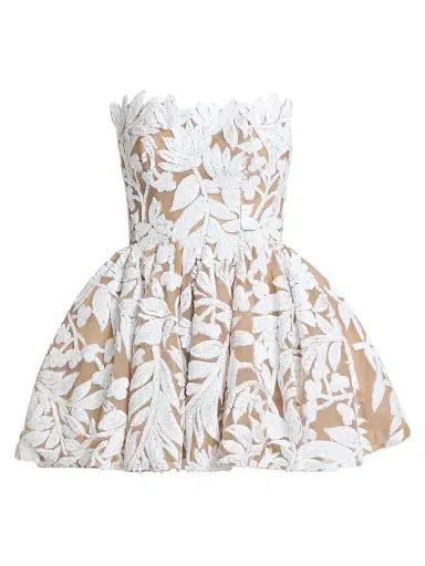 Bronx and Banco Women's Chloe Embroidered Strapless Minidress - White | Thumbnail 1 Bronx and Banco Women's Chloe Embroidered Strapless Minidress - White | Thumbnail 1