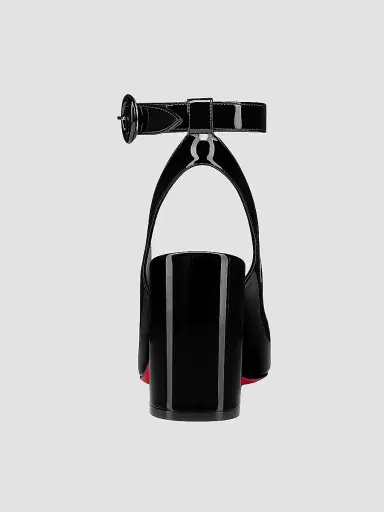 Christian Louboutin Women's Miss Sab Sling Patent Leather 85MM Pumps - Black | Thumbnail 3 Christian Louboutin Women's Miss Sab Sling Patent Leather 85MM Pumps - Black | Thumbnail 3