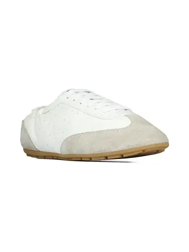 Saint Laurent Men's Lewis Sneakers in Leather and Suede - Blanc Optique - Size 12.5 | Thumbnail 2 Saint Laurent Men's Lewis Sneakers in Leather and Suede - Blanc Optique - Size 12.5 | Thumbnail 2