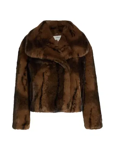 Ba&sh Women's Foxy Faux-Fur Coat - Marron - Size Large | Thumbnail 1 Ba&sh Women's Foxy Faux-Fur Coat - Marron - Size Large | Thumbnail 1