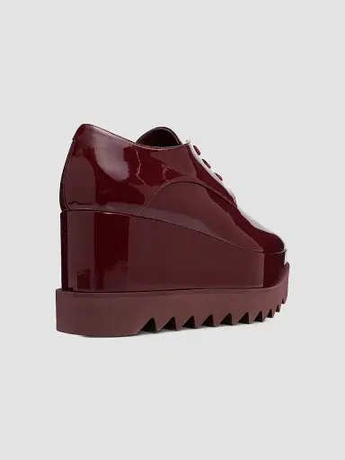 Stella McCartney Women's Elyse 80MM Lace-Up Platform Loafers - Red Gala - Size 11 | Thumbnail 3 Stella McCartney Women's Elyse 80MM Lace-Up Platform Loafers - Red Gala - Size 11 | Thumbnail 3
