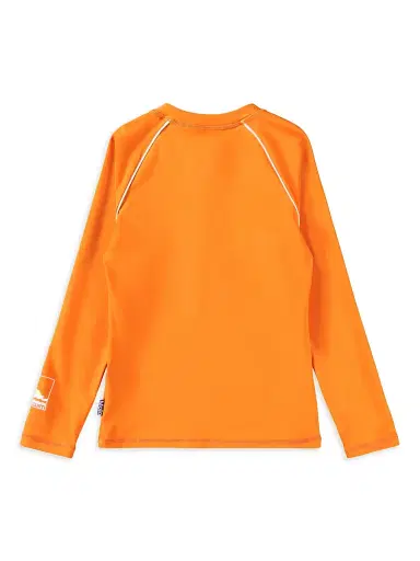 MOLO Little Boy's & Boy's Long-Sleeve Quarter-Zip Rash Guard - Sun Orange - Size 9 | Thumbnail 2 MOLO Little Boy's & Boy's Long-Sleeve Quarter-Zip Rash Guard - Sun Orange - Size 9 | Thumbnail 2