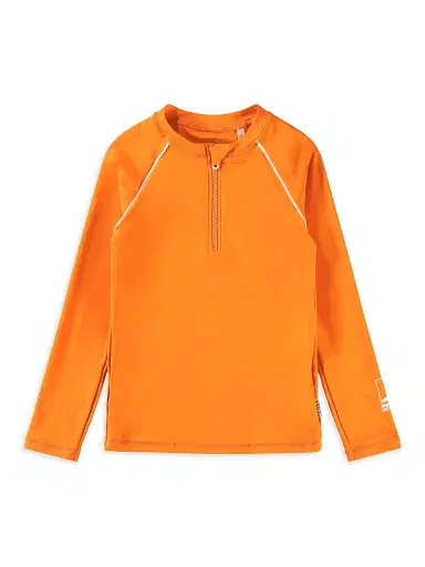 MOLO Little Boy's & Boy's Long-Sleeve Quarter-Zip Rash Guard - Sun Orange - Size 9 | Thumbnail 1 MOLO Little Boy's & Boy's Long-Sleeve Quarter-Zip Rash Guard - Sun Orange - Size 9 | Thumbnail 1