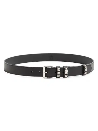 Valentino Garavani Men's Flaneuse Belt in Shiny Calfskin 30MM - Black | Thumbnail 1 Valentino Garavani Men's Flaneuse Belt in Shiny Calfskin 30MM - Black | Thumbnail 1