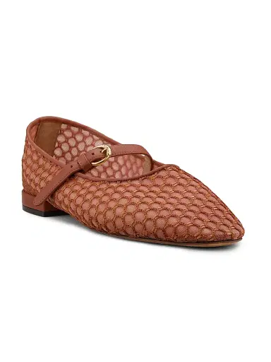 Ulla Johnson Women's Isobel Mesh Ballet Flats - Rust Copper | Thumbnail 2 Ulla Johnson Women's Isobel Mesh Ballet Flats - Rust Copper | Thumbnail 2