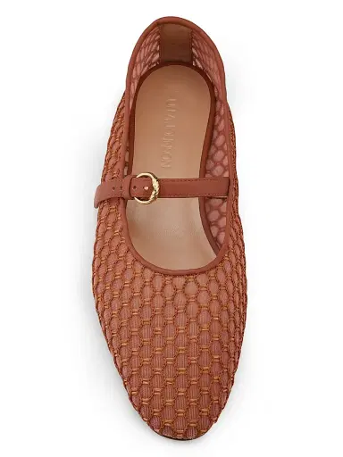 Ulla Johnson Women's Isobel Mesh Ballet Flats - Rust Copper | Thumbnail 4 Ulla Johnson Women's Isobel Mesh Ballet Flats - Rust Copper | Thumbnail 4