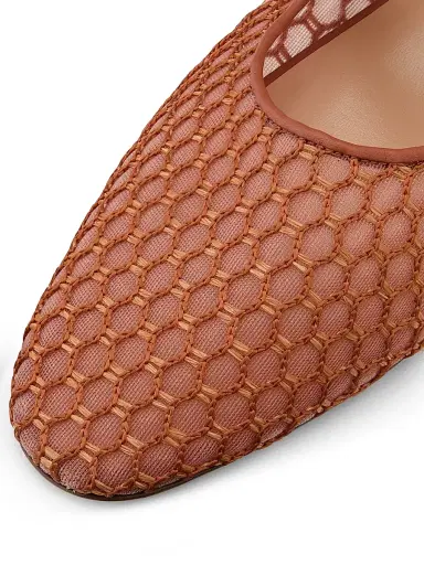 Ulla Johnson Women's Isobel Mesh Ballet Flats - Rust Copper | Thumbnail 6 Ulla Johnson Women's Isobel Mesh Ballet Flats - Rust Copper | Thumbnail 6