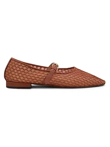 Ulla Johnson Women's Isobel Mesh Ballet Flats - Rust Copper | Thumbnail 1 Ulla Johnson Women's Isobel Mesh Ballet Flats - Rust Copper | Thumbnail 1