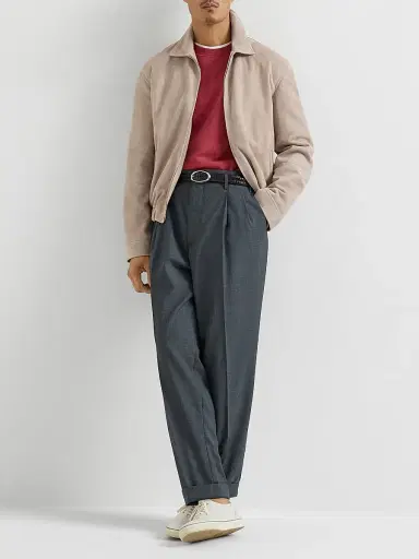 Brunello Cucinelli Men's Techno Cotton French Terry Sweatshirt with Print - Cherry | Thumbnail 6 Brunello Cucinelli Men's Techno Cotton French Terry Sweatshirt with Print - Cherry | Thumbnail 6