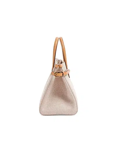 Valentino Garavani Women's Antibes Small Shopping Top-Handle Bag in Canvas - Natural | Thumbnail 6 Valentino Garavani Women's Antibes Small Shopping Top-Handle Bag in Canvas - Natural | Thumbnail 6