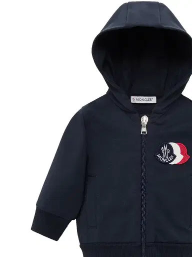 Moncler Baby Boy's & Little Boy's Hoodie in Cotton - Navy Blue - Size 3 | Thumbnail 3 Moncler Baby Boy's & Little Boy's Hoodie in Cotton - Navy Blue - Size 3 | Thumbnail 3