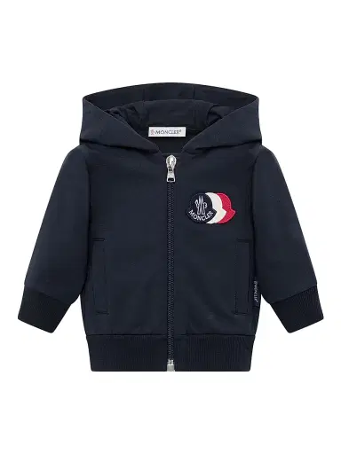 Moncler Baby Boy's & Little Boy's Hoodie in Cotton - Navy Blue - Size 3 | Thumbnail 1 Moncler Baby Boy's & Little Boy's Hoodie in Cotton - Navy Blue - Size 3 | Thumbnail 1